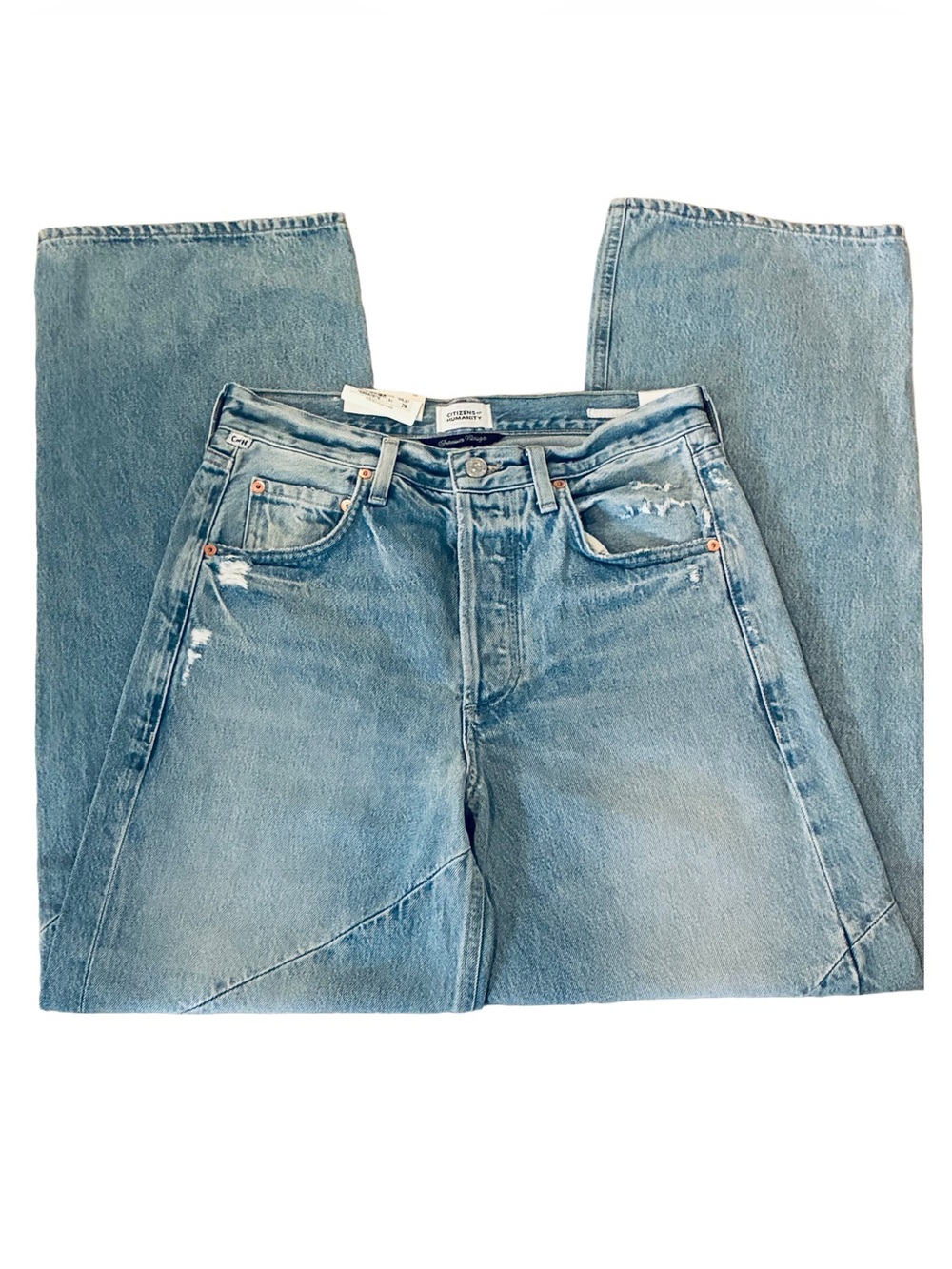 Citizens Of Humanity Ayla Swirl Baggy Jeans Size 26 NWT - Picture 3 of 9